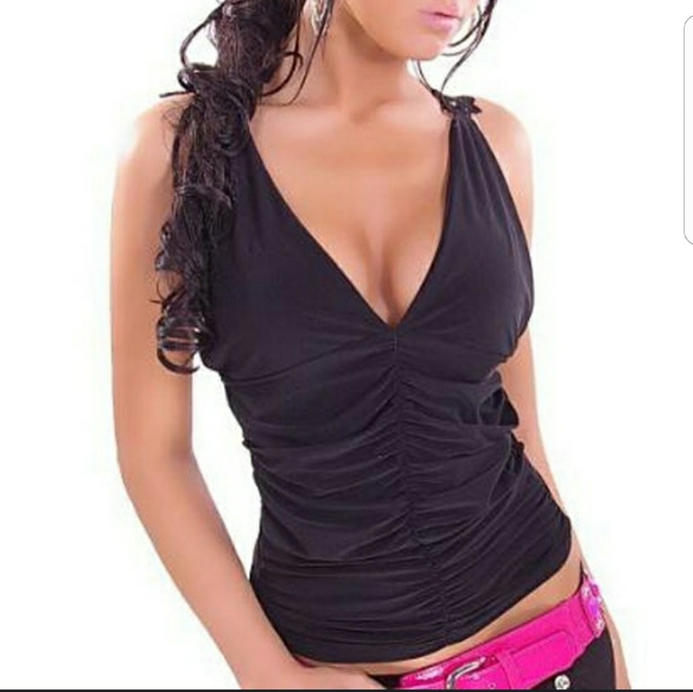 Black lace top